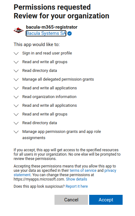 Confirm Permissions Registrator