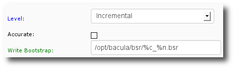 BWeb configurator: Directive colors