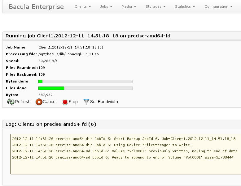 Monitoring Backups in real-time