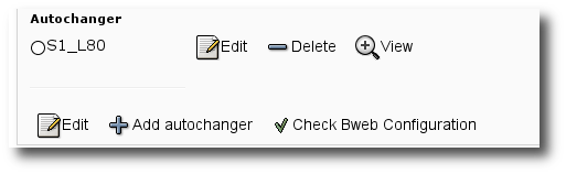Add/Modify an autochanger
