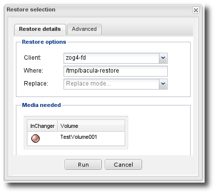 Restore Options