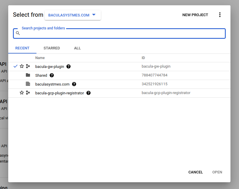 Google Workspace Projects
