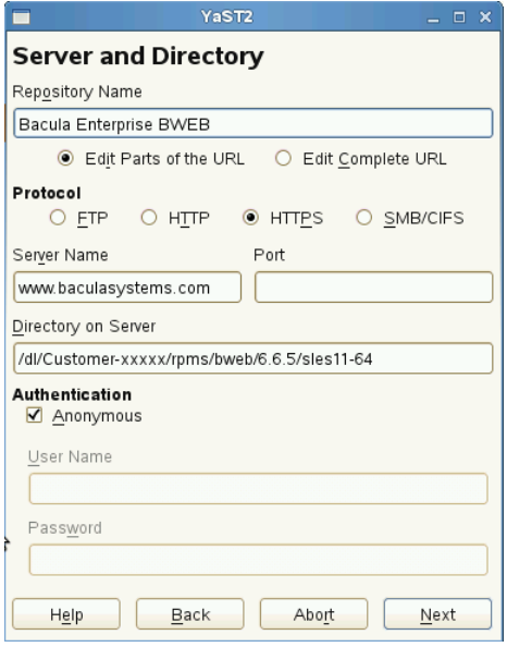YaST Repository Example